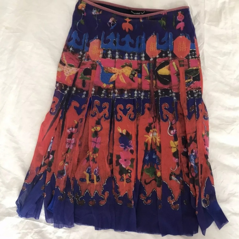 Vivienne Tam *RARE* Runway Mesh Skirt, 26in waist